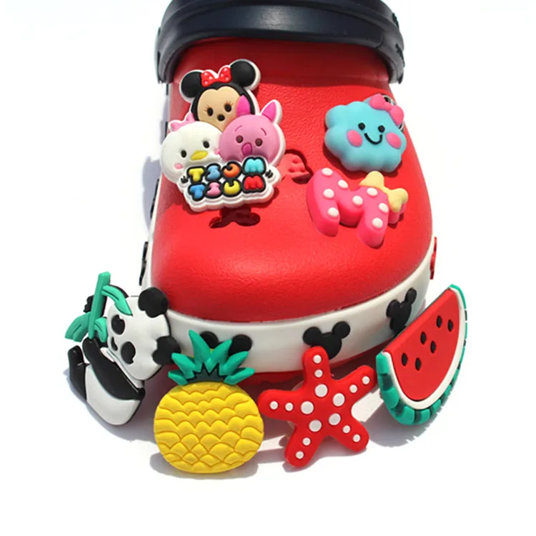 bulk cute bespoke custom designer 3D soft pvc rubber shoe charm for kid clog