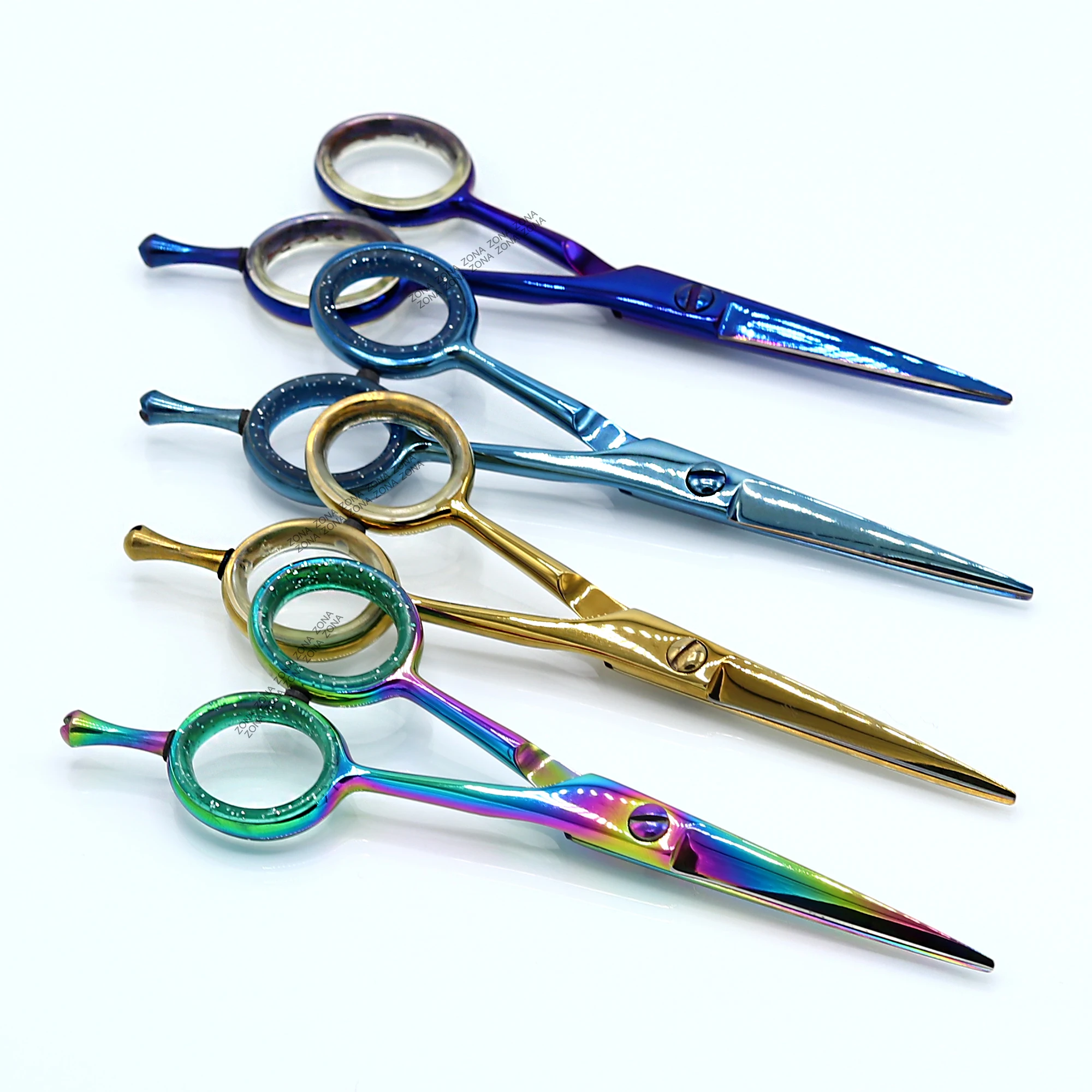 Get Custom Private Label Hairdressing Scissors Multicolor Hair Scissors Stainless Steel Barber Scissors and Razor
