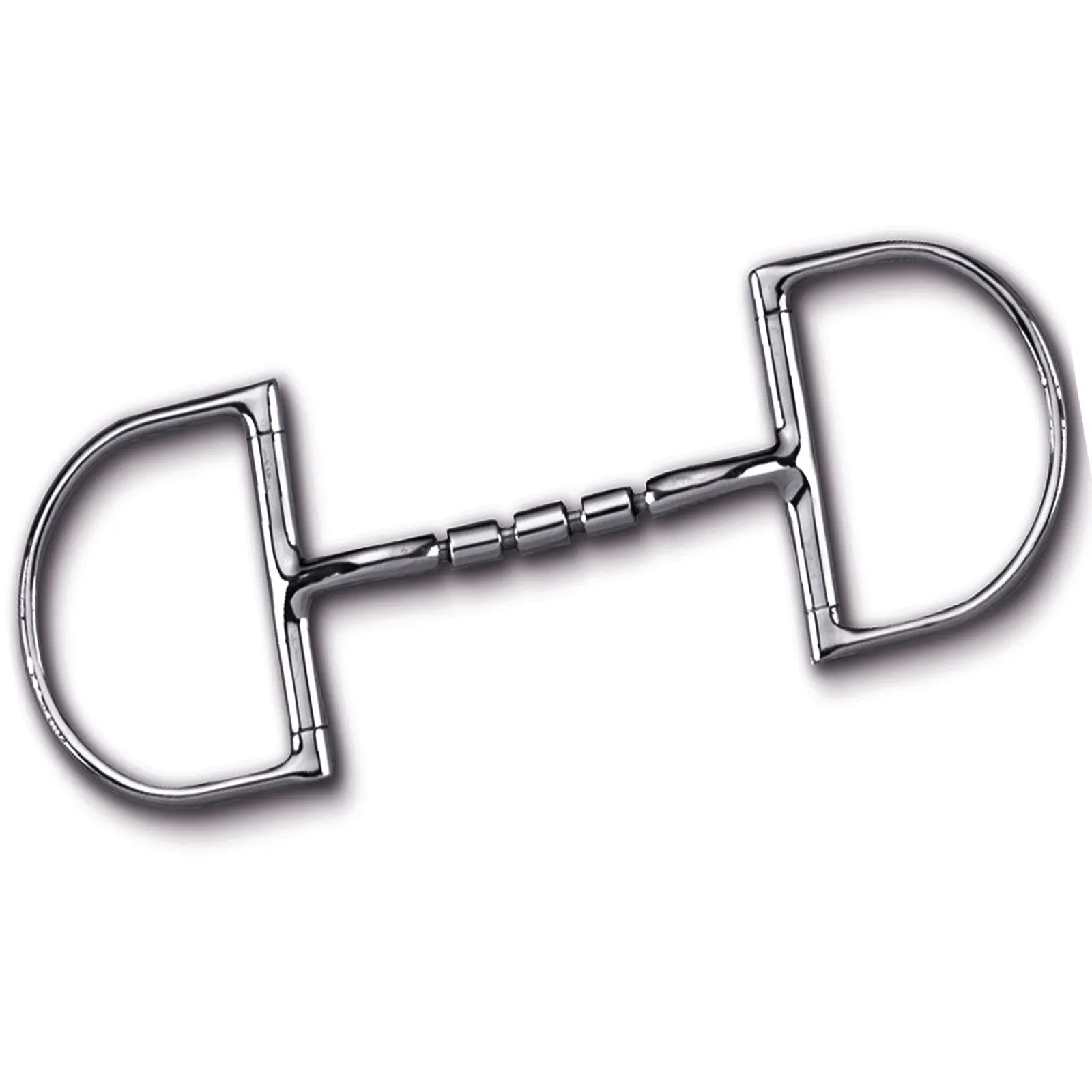 horse Riding  Dee Bit without Hooks with Stainless Steel French Link Snaffle by Riaz Jamal Intel