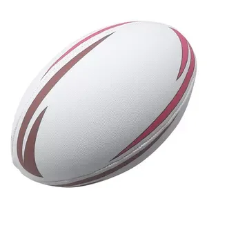 white modern rugby ball