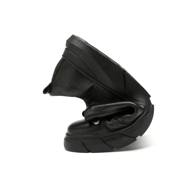 Nuevo estilo de cuero de los hombres de moda Zapatos de mocasin Gommino para los hombres