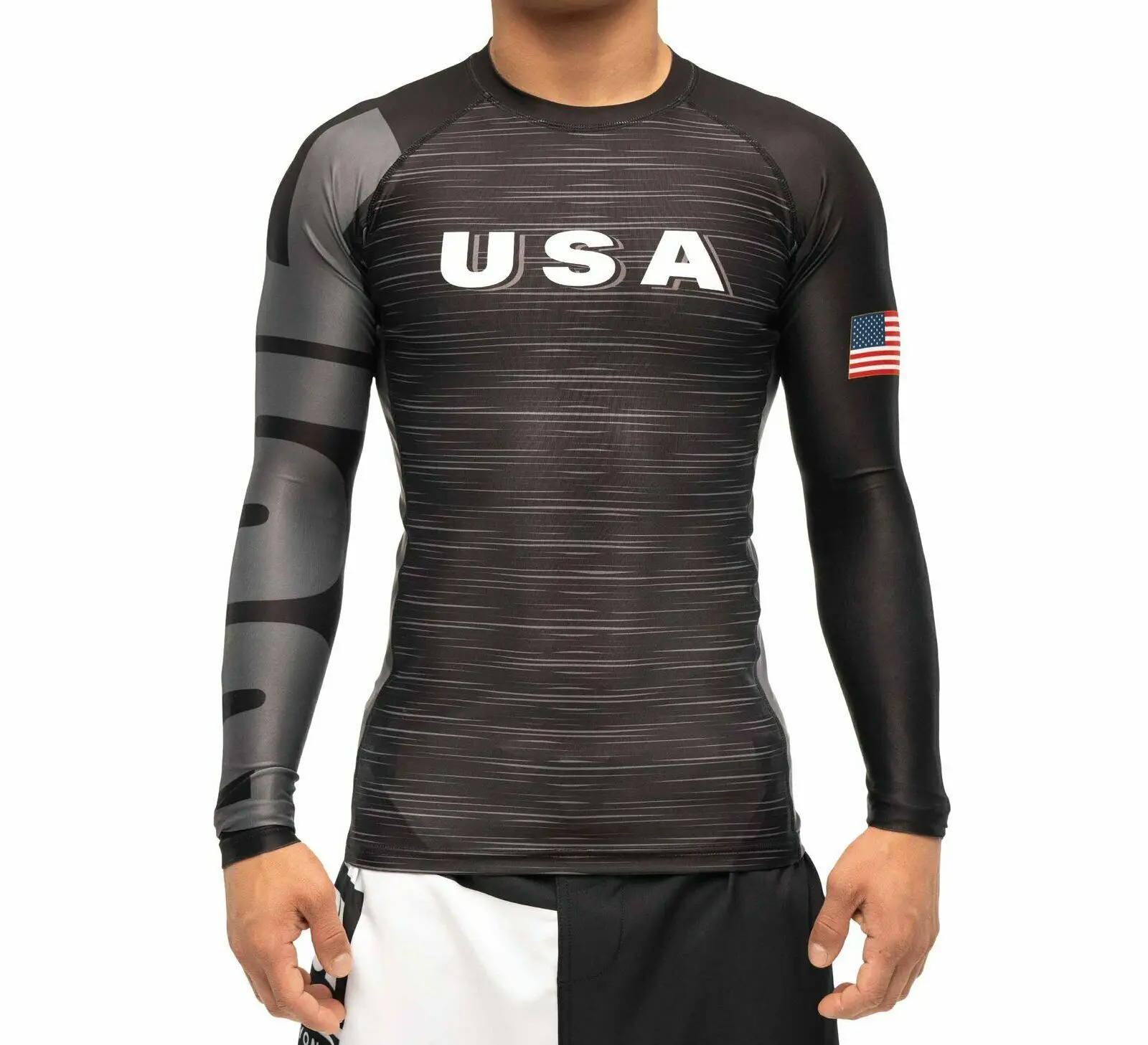 Новый дизайн США лидер продаж оптовая продажа с длинным рукавом пользовательский Rashguard полностью сублимированный OEM MMA BJJ