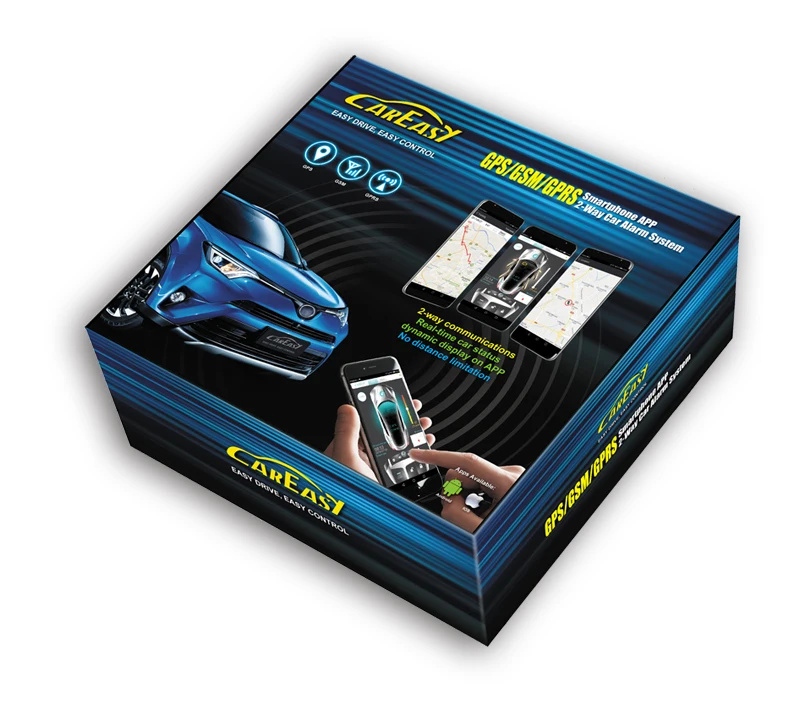 GPS/GSM/GPRS upgrade car security system with remote engine start and  remote fuel cut off via smartphone APP