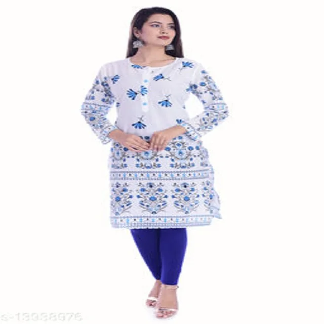 GORGEOUS TRENDY PRINTED  MUSTARD DESIGNER DRESS