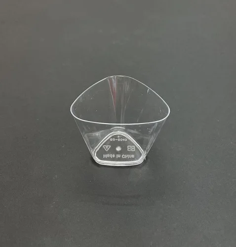 Модные десертные чашки, пластиковые мини-чашки с блестками