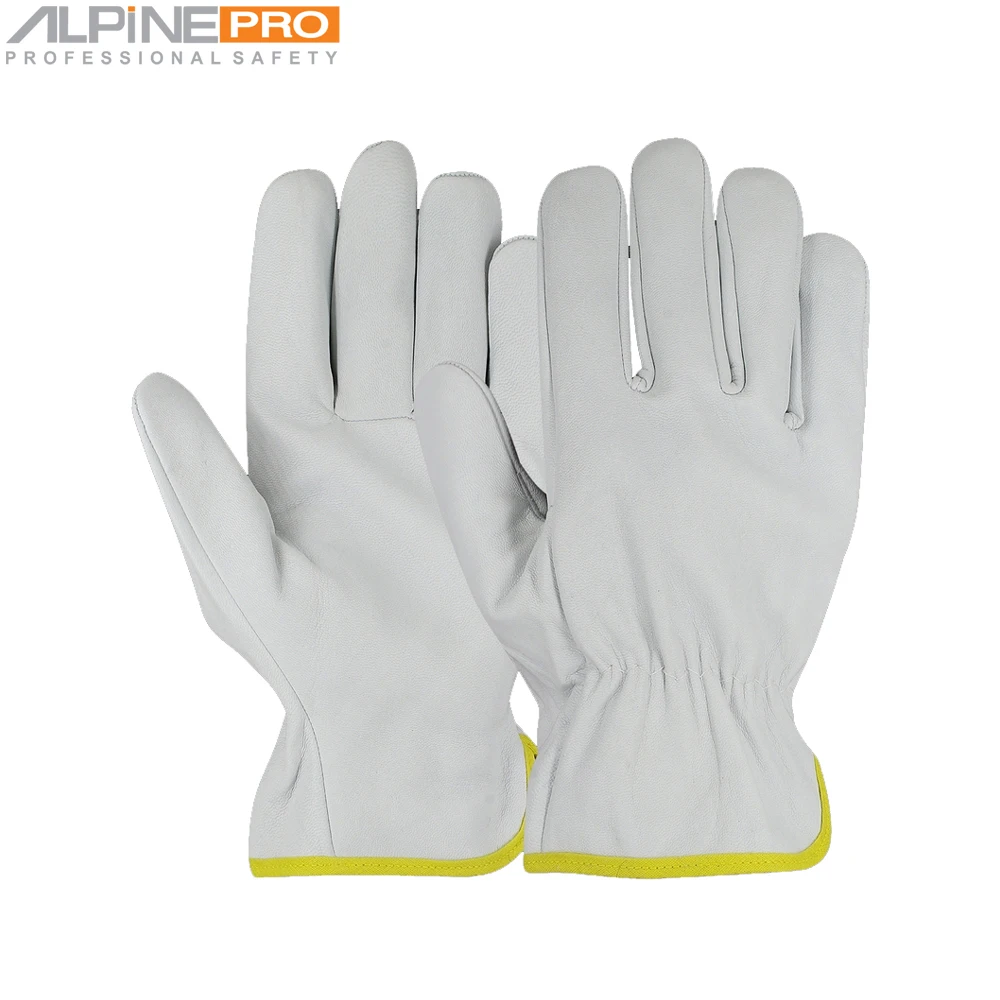 Online Shopping Outdoor Work Driver Gloves Waterproof Full Finger Goat Grain Leather Gloves