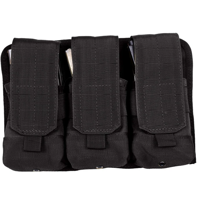 Triple M4/M16 Magazine Molle Pouch Tactical Outdoor PP Bag Black Outdoor Activities Comfortable OEM Welcomed Domelco 50 Pcs PK