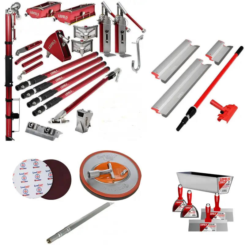 Best selling LEVEL5  Corner Tools | 4-622 | NIB Drywall Taping & Finishing Set w/ Flat Boxes