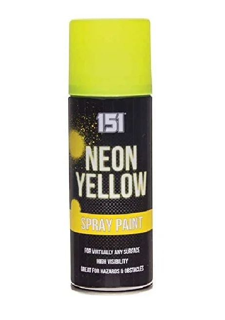 High Quality Multi Purpose Neon Gloss Yellow Paint Spray Glossy Yellow Spray for Wood Metal Brick and Any Surface