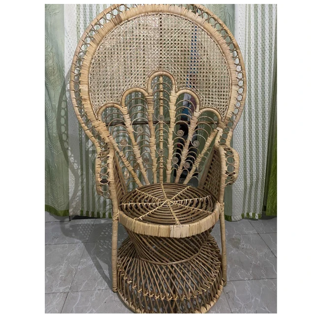 
Vintage Furniture Stylish Indoor Decorated Rattan/cane Chair Simple Unique Handmade Decorate Best Quality Indian Peacock Chair 