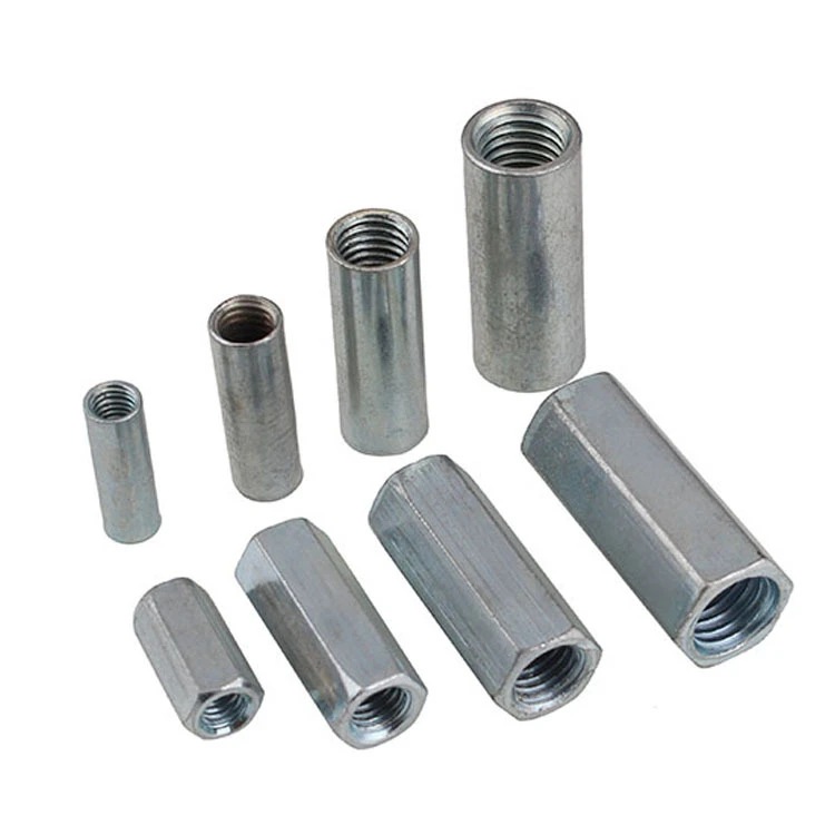 Carbon Steel Galvanized DIN6334 Long Hex Coupling Nuts