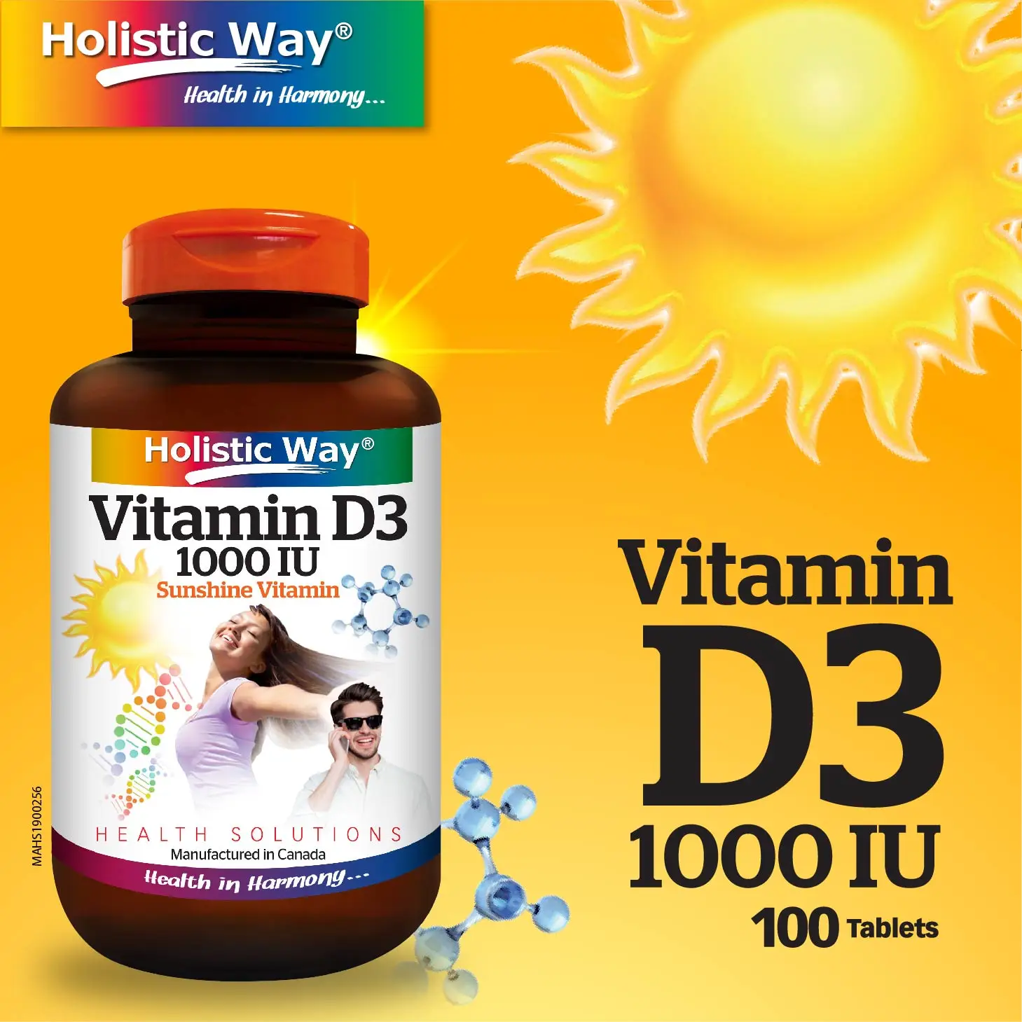 Комплексный способ витамина D3 1000IU (100 таблеток) поддерживает нормальное развитие и поддержку костей зубов