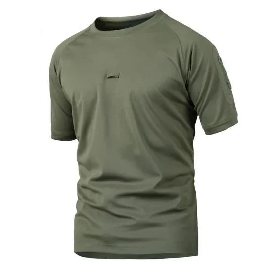 
Custom Summer Combat Security T-Shirt Military Tactical Polo Shirt Short Sleeve/Long Sleeve Olive Green Black Tan Camo 