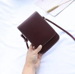 Fashion touch screen mobile phone bags cases phone arm sling pouch bag chain leather crossbody touchscreen purse