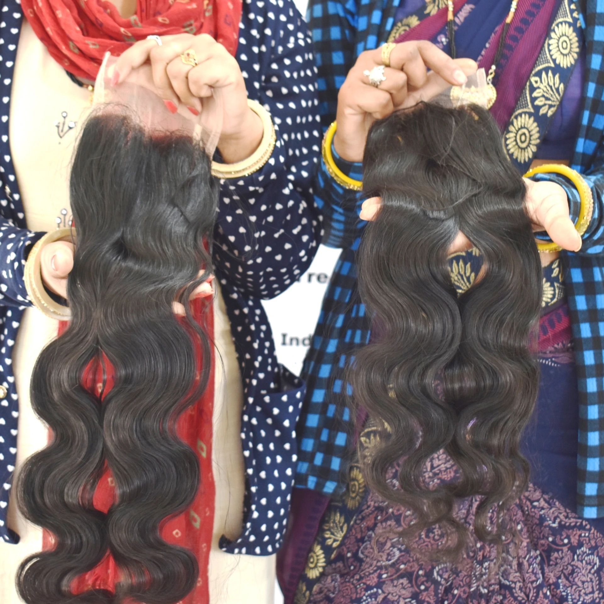 Raw Indian Hair Directly From India Natural Body Wave 5*5 Closure Hair Extensions Cheap Remy Virgin genius weft Human Hair