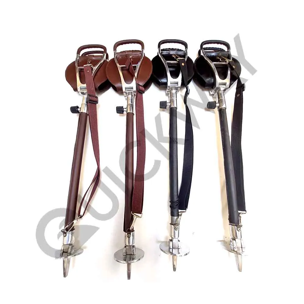 2024 Custom All-Design Leather and Wood Tripod Stool Breathable Shooting Tree Stand for Outdoor Hunting