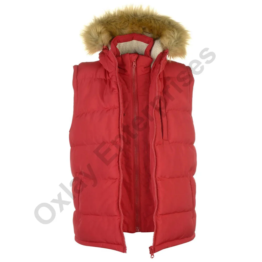 Customized Men Winter Use Fashion Garments Gilet Vest Jackets