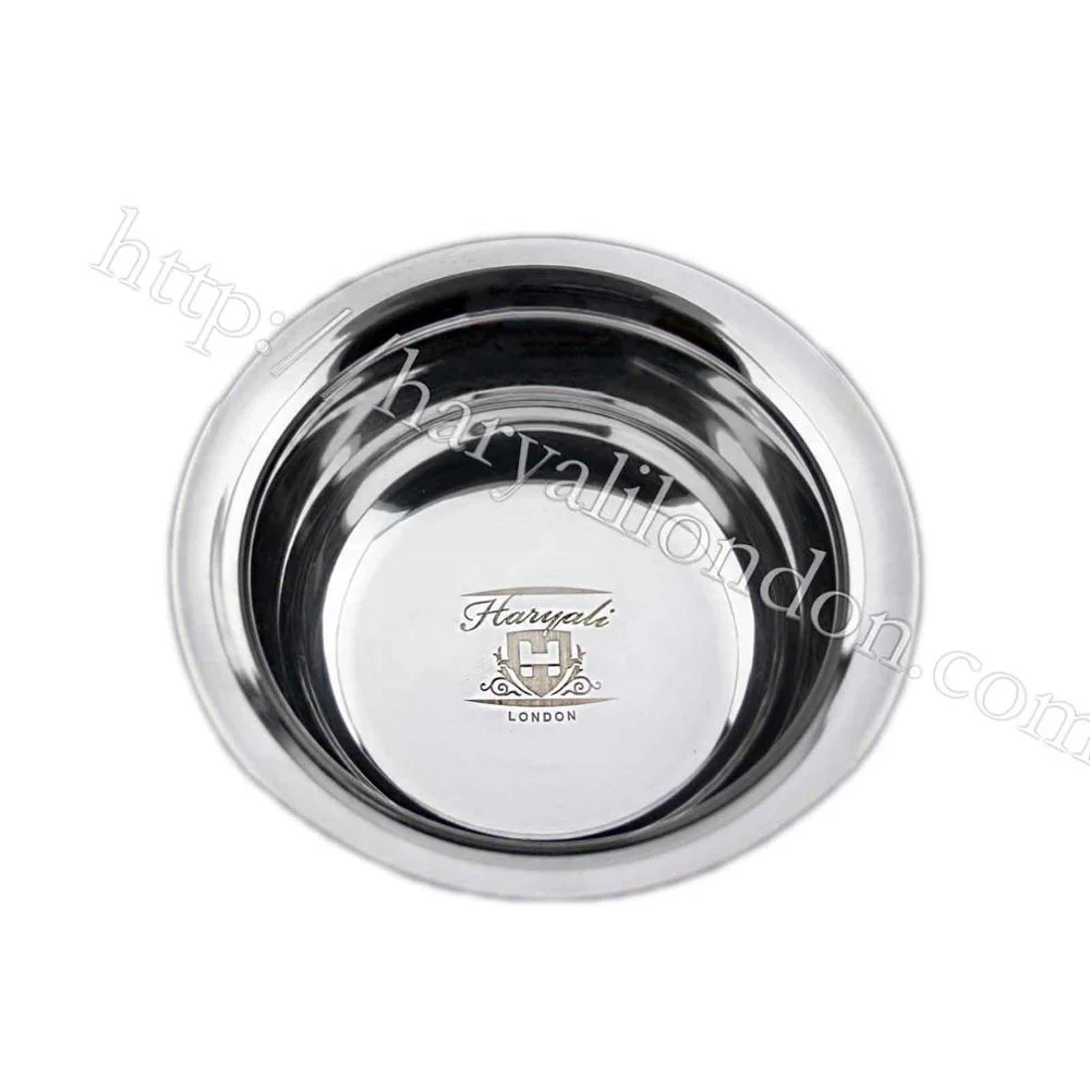 
 High Grade German Stainless Steel Polished Shaving Soap Bowl  