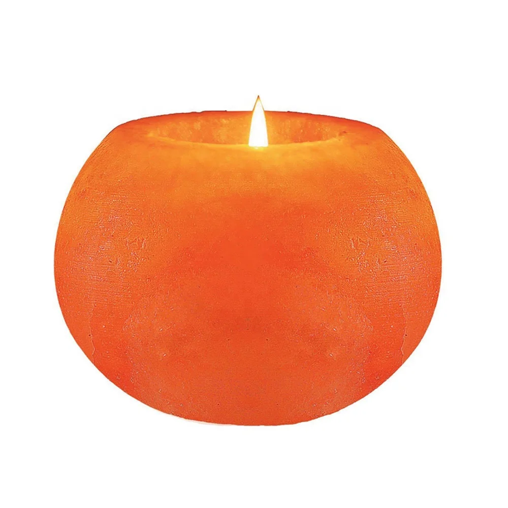 Sian Enterprises Crafted Sphere Shape Candle Holder Himalayan Crystal Salt Lamp Stone Material for Wedding Lighting
