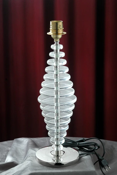 WHITE ACRYLIC TABLE LAMP, GLASS ROUND BALL LAMP