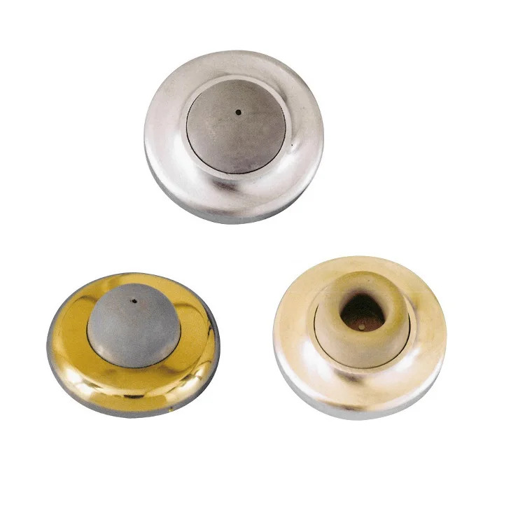 Kaitrum shower door hardware Round Wall  Convex Door stopper in chrome