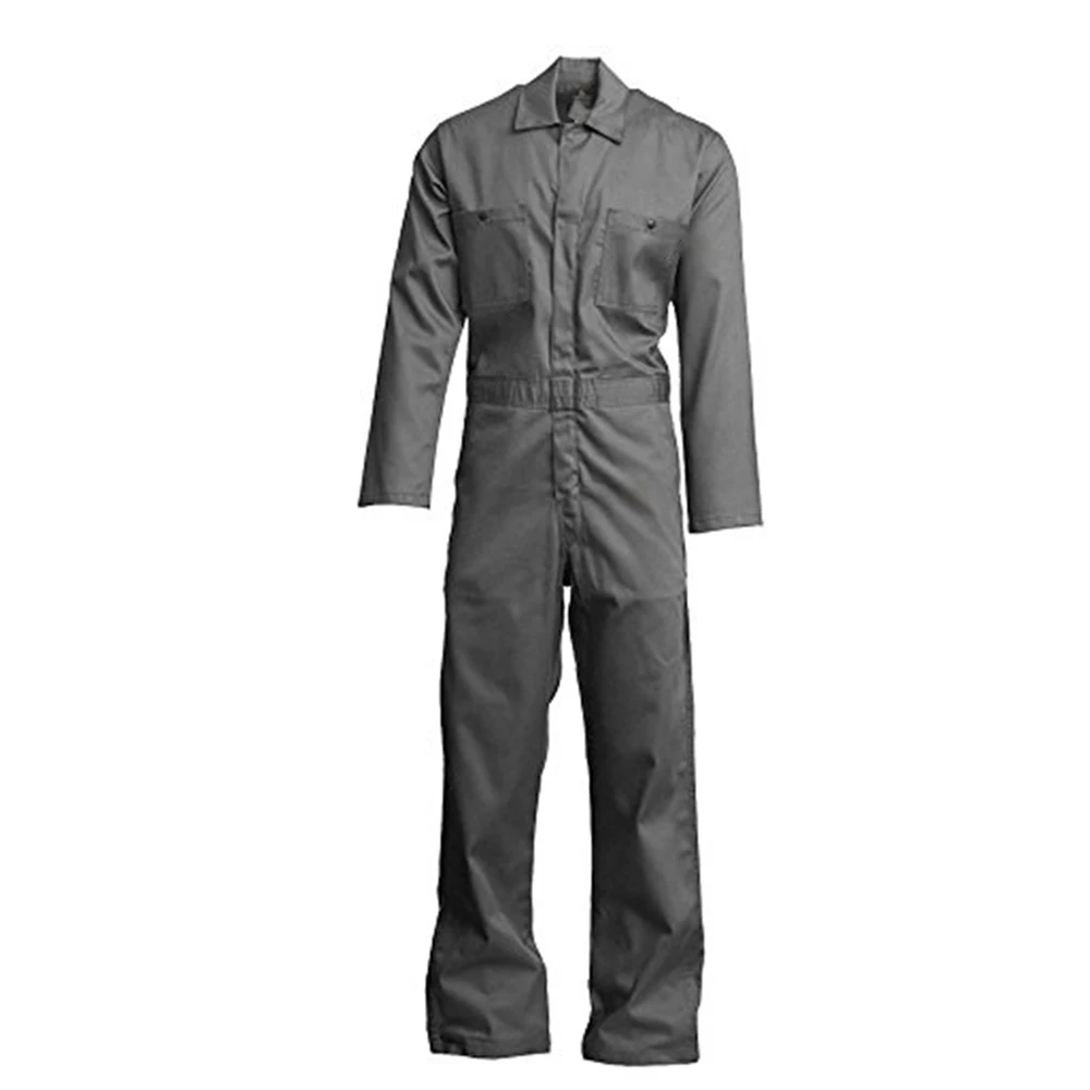 Wholesale  Coverall Zipped cotton/polyester Work Wear Reflective Safety Suit