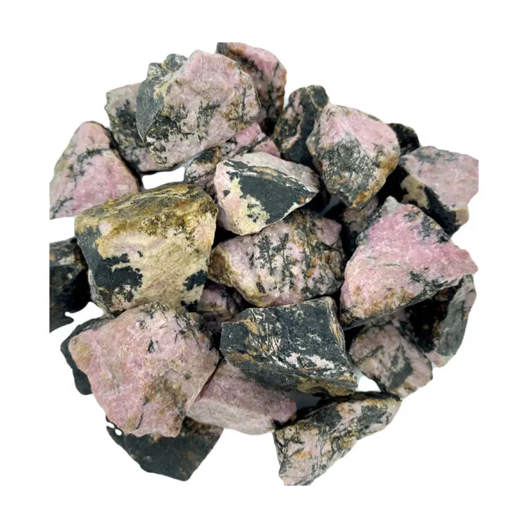 Huge Demand Decorative Attractive Pink Color Rhodonite Raw Rough Rocks Gemstone Rough Chunks for Healing