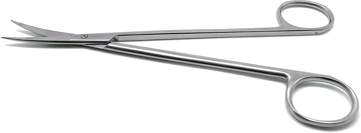 Высококачественные ножницы Kelly из нержавеющей стали Изогнутые 7 дюймов острые хирургические медицинские ENT инструменты