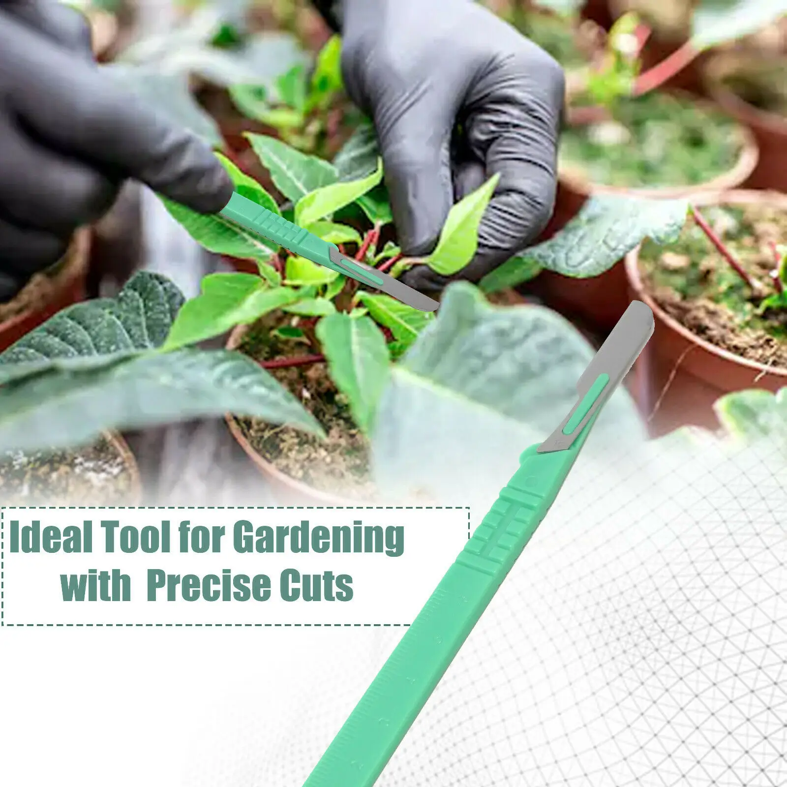 10 pcs Dermaplaning Callus Remover Scalpel Blade #16 Disposable Plastic Handle