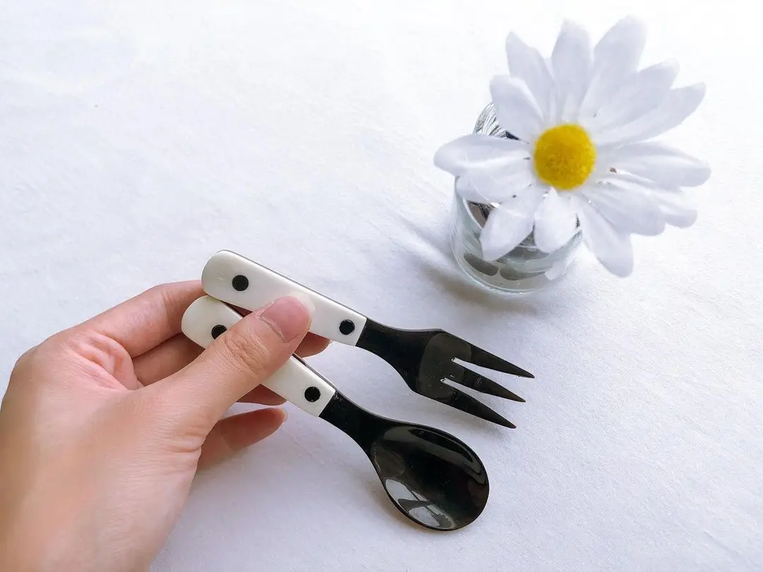 Children Horn Spoon Soup Rice Spoon Dinnerware Tableware High Quality Natural Wholesale Manufacturer Luxury Highly Polished