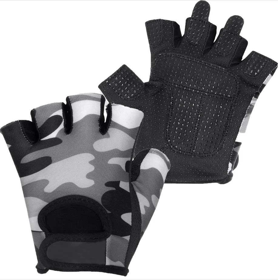 Flexible customized weight lifting gloves cool popular design breathable half finger fitness gloves
