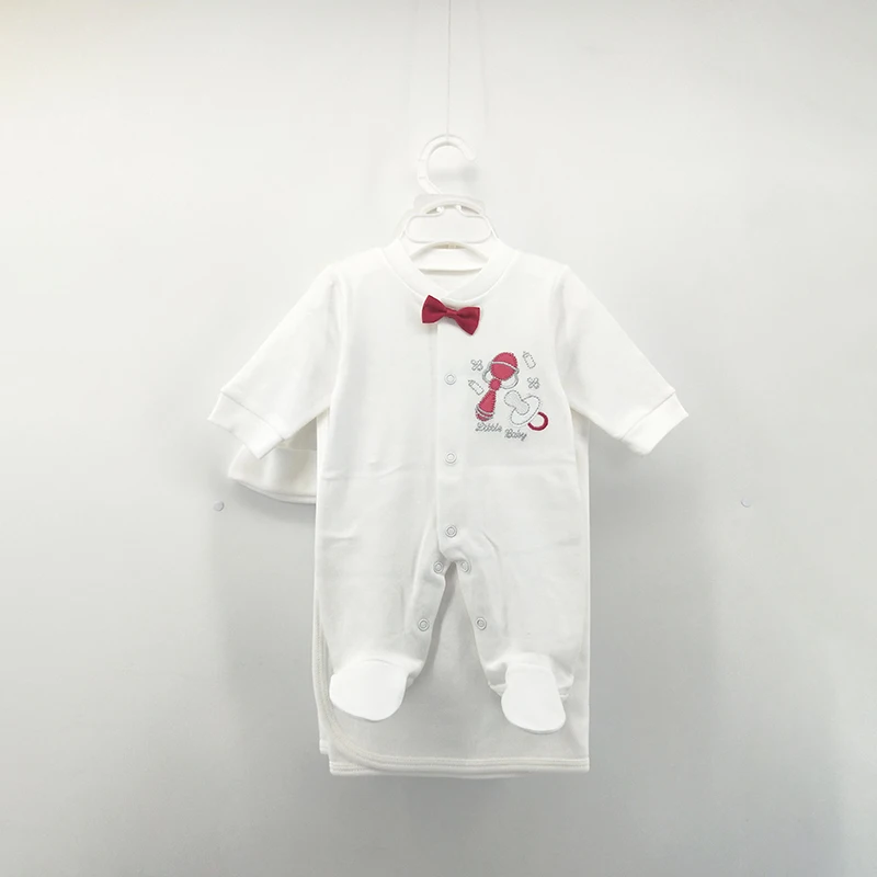 190g/M2 GSM  High Quality 100% Cotton Baby 6 PCS Clothes Set for Boy Newborn Baby Gift Sets Baby Wear