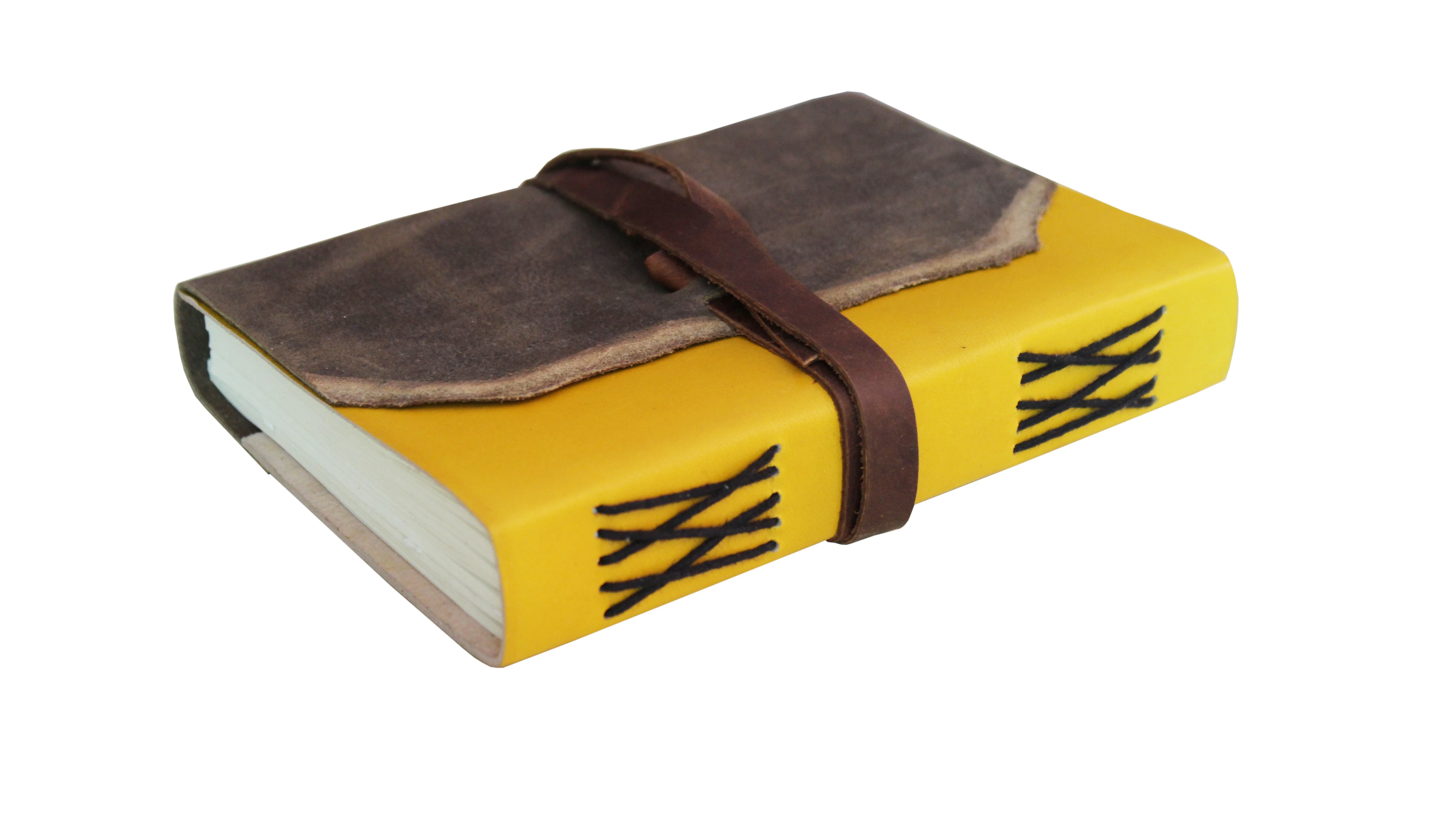 Уникальный журнал с кожаным переплетением, с двухцветным дизайном и прикрепленной полосой, идеально подходит для повседневного использования в офисе