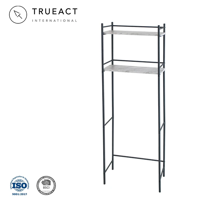 2-tier MDF shelf Space-Saving the Toilet Shelving Unit | Bathroom | Taiwan | Chrome | toilet shelf | space saver | organizer