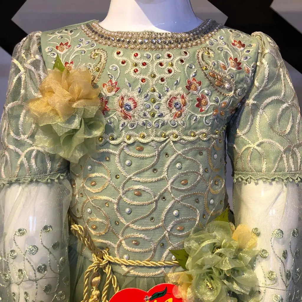 New collection of Golden Flapper frock suit with fancy design new addition in stylish party wear dresses