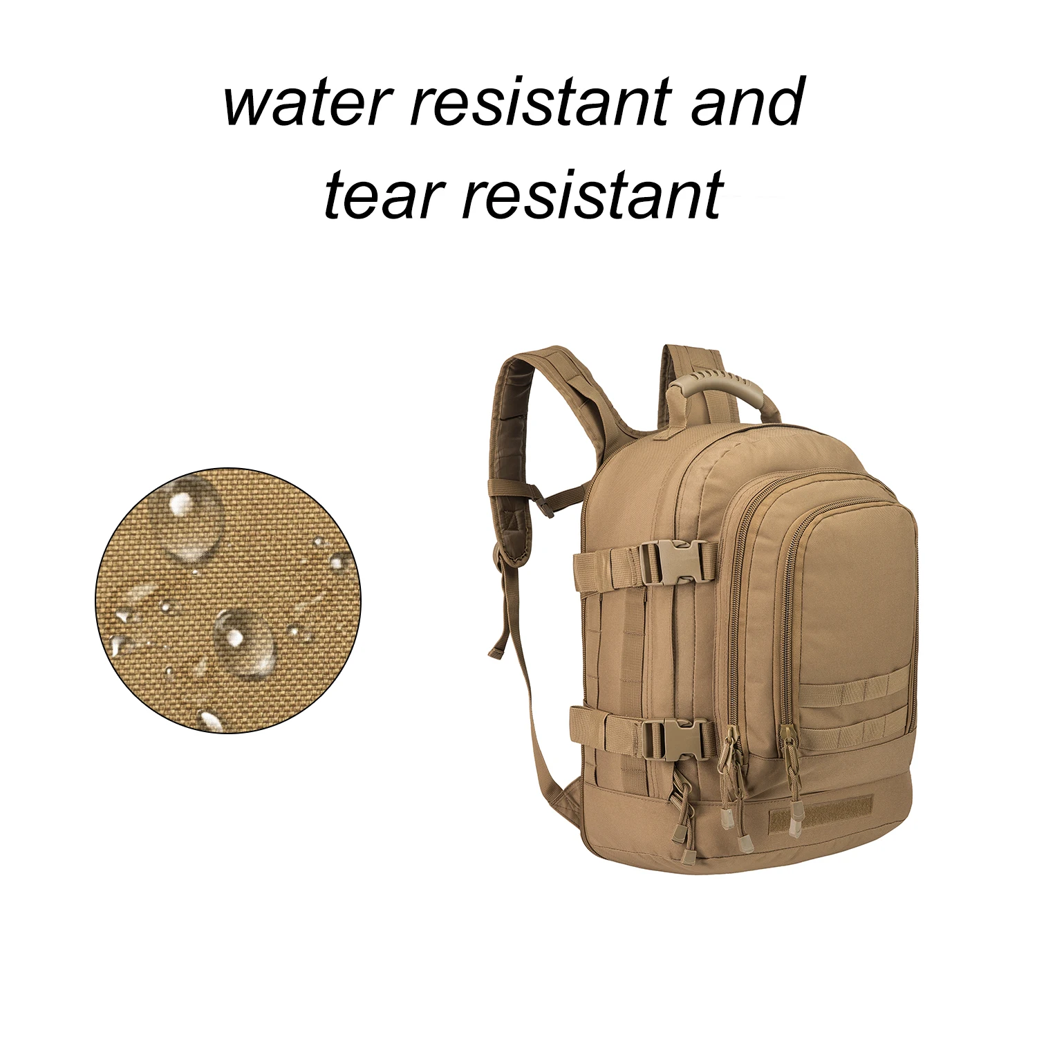  Multi functional Large Capacity Laptop 3 Day Expandable Waterproof Custom Logo Outdoor Travel Rucksack military
