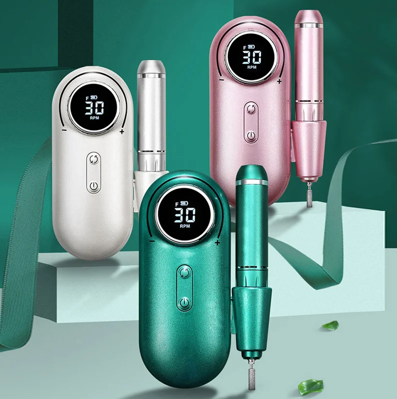 Professional Nail Drill 30000RPM Electric File Gel Nails Grinder Manicure Pedicure Polisher Machine for nail manicurist