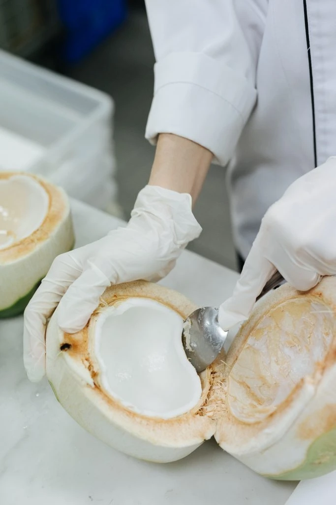 Кокосовые ароматы в форме тайского алмаза свежие кокосы высококачественный молодой кокос