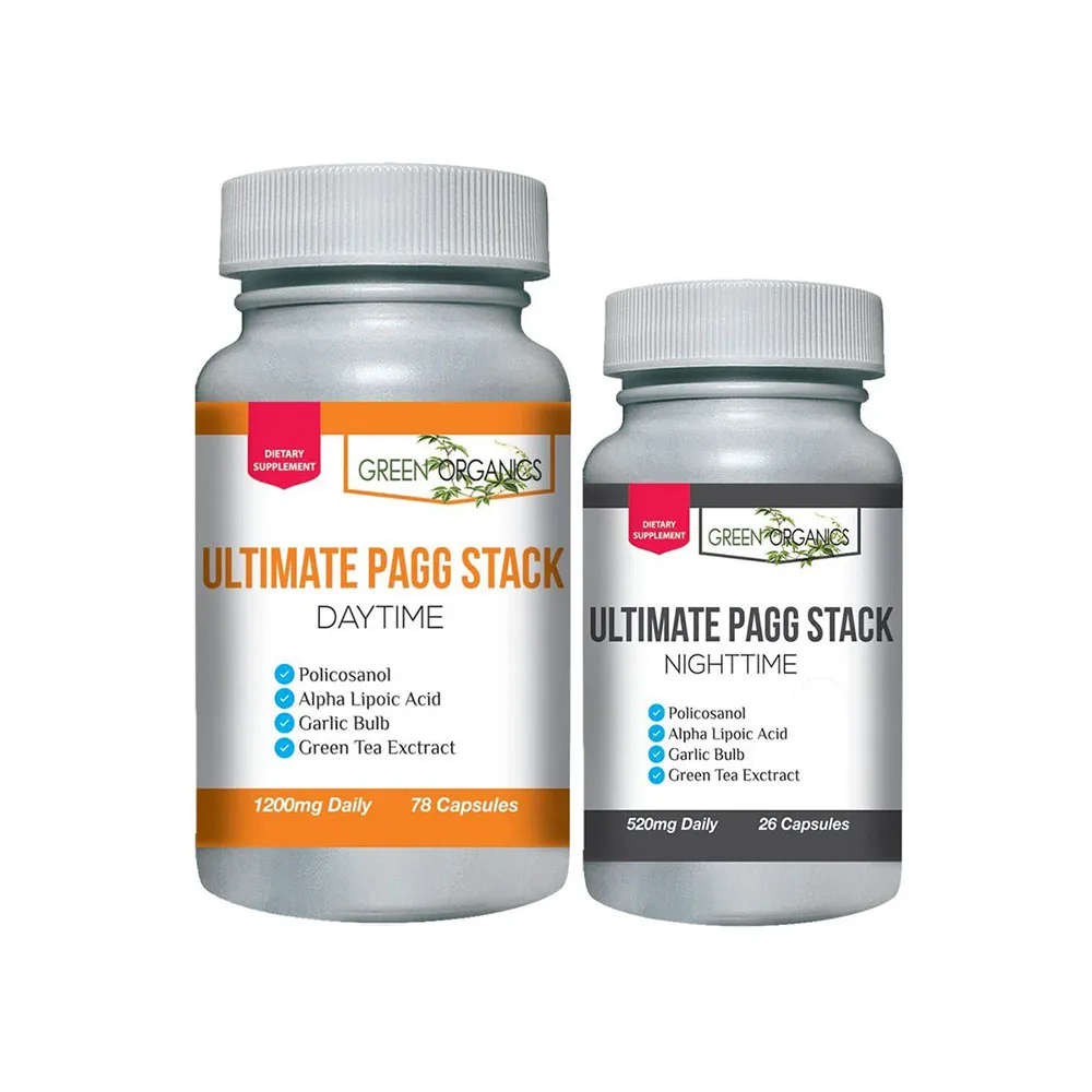 Ultimate PAGG Stack 4 часа тела от Tim Ferriss, поликосанол альфа-Липовая кислота, зеленый чай, флавонолы, экстракт чеснока