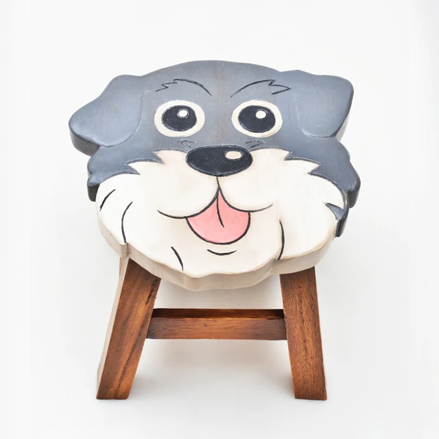 Лидер продаж детский деревянный резная табуретка B215 238 йоркширского терьера