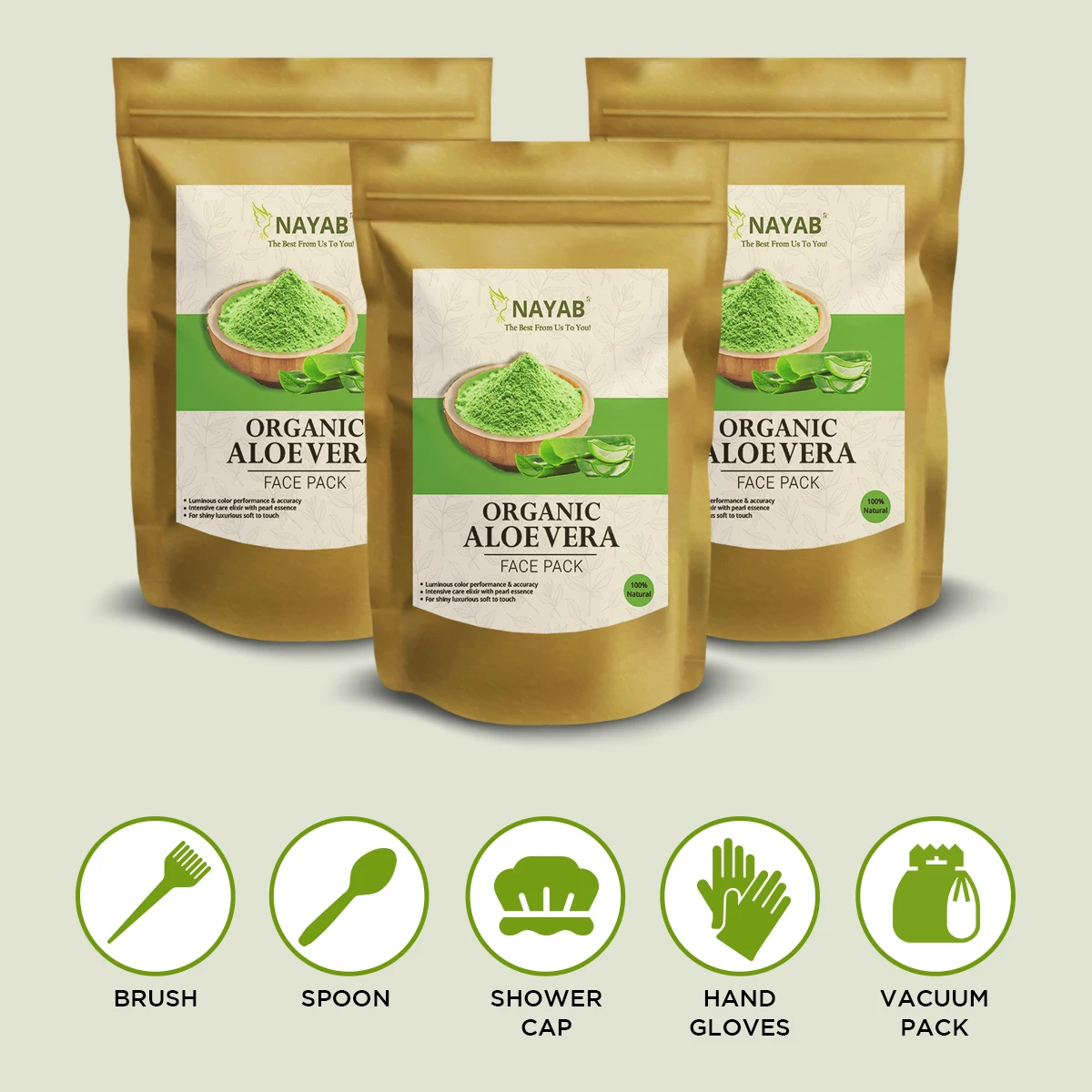 Оптовая продажа OEM/ODM Фирменная торговая марка 7 дней антиоксидант Антивозрастной для лица с алоэ вера Nayab органический красота Органический Уход за кожей