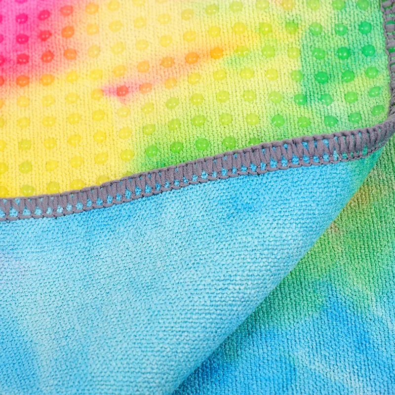 High Quality Fitness Cooling Towel Pilates Reformer Tie Dye Yoga Towel Microfiber Custom Gym Towel Hot Yoga