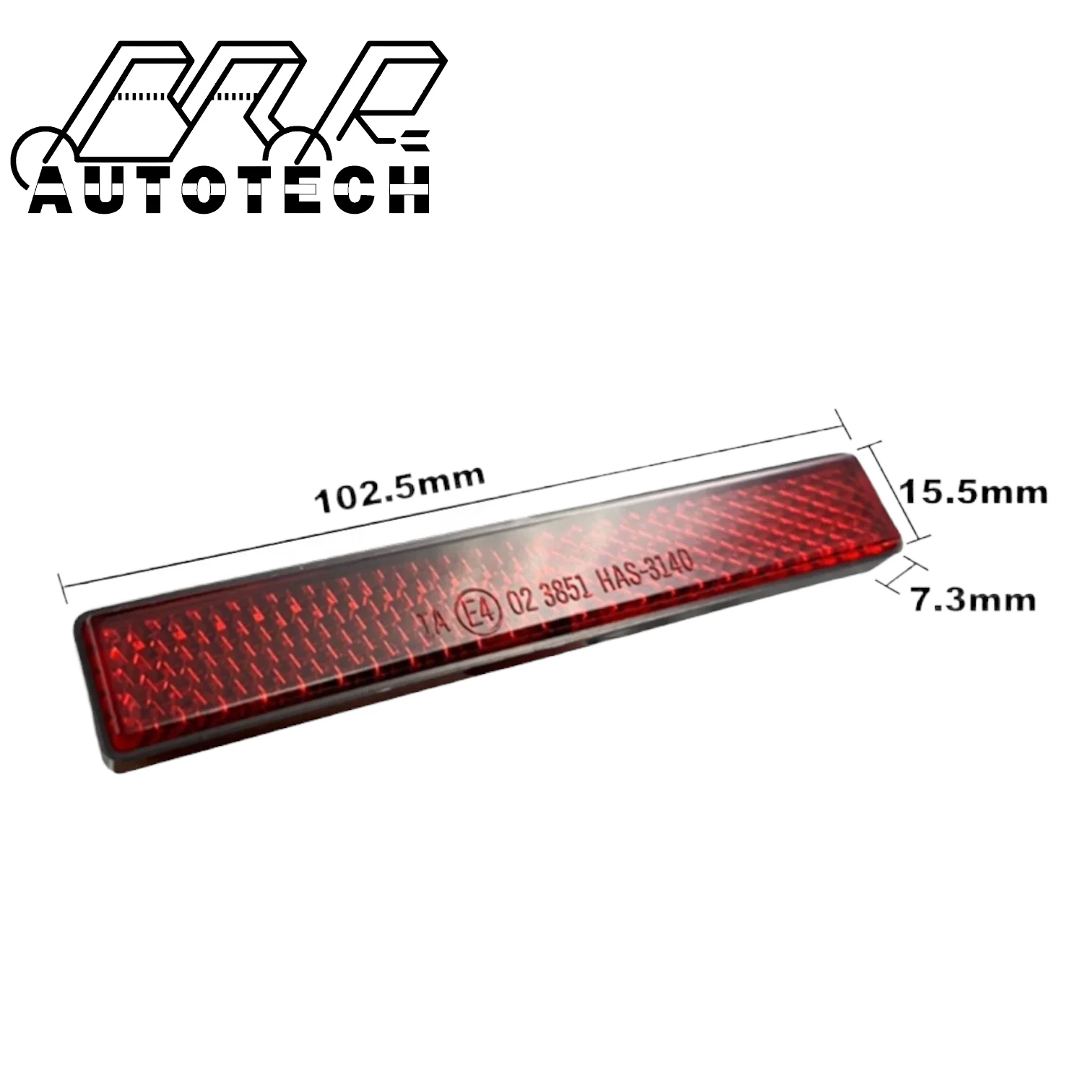 Safety rear side motorcycle retro custom pmma reflector for dirt bike e scooter motorbike bicycle auto car