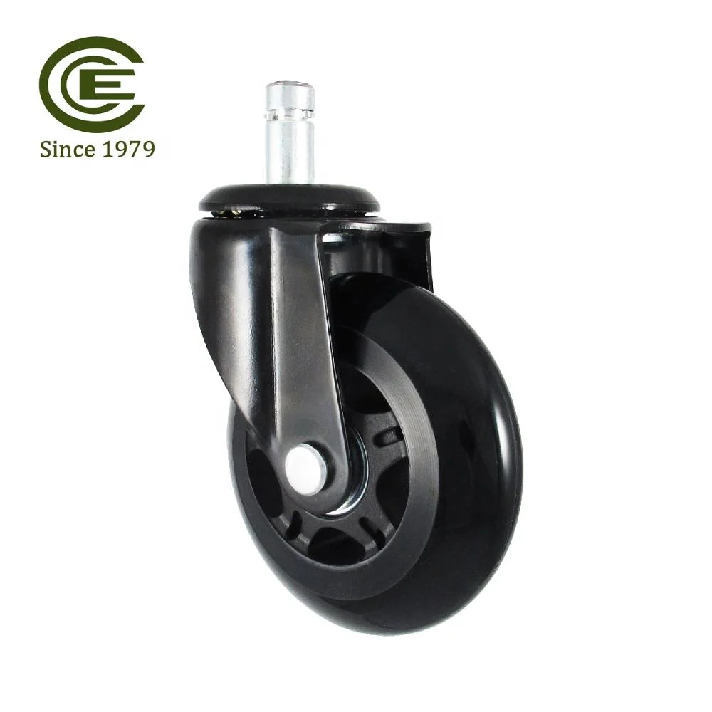 CCE Рицинус 3 дюйма, из PU искусственной кожи, цвета: черный, Rollerblade офисные прокатки стул колеса