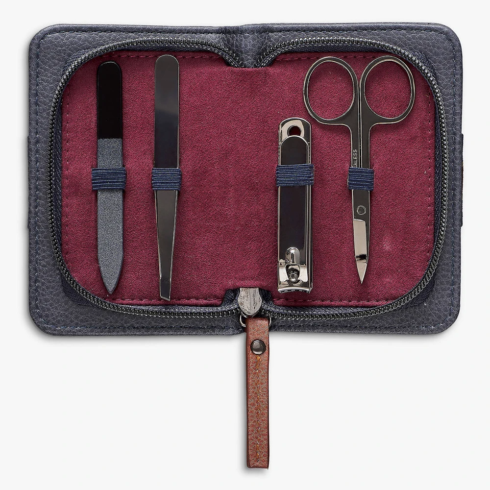 ODM OEM Manicure Set Pedicure Kit Nail Clipper Set 4pcs Professional Men Grooming Kit Stainless Steel Portable Travel 2024