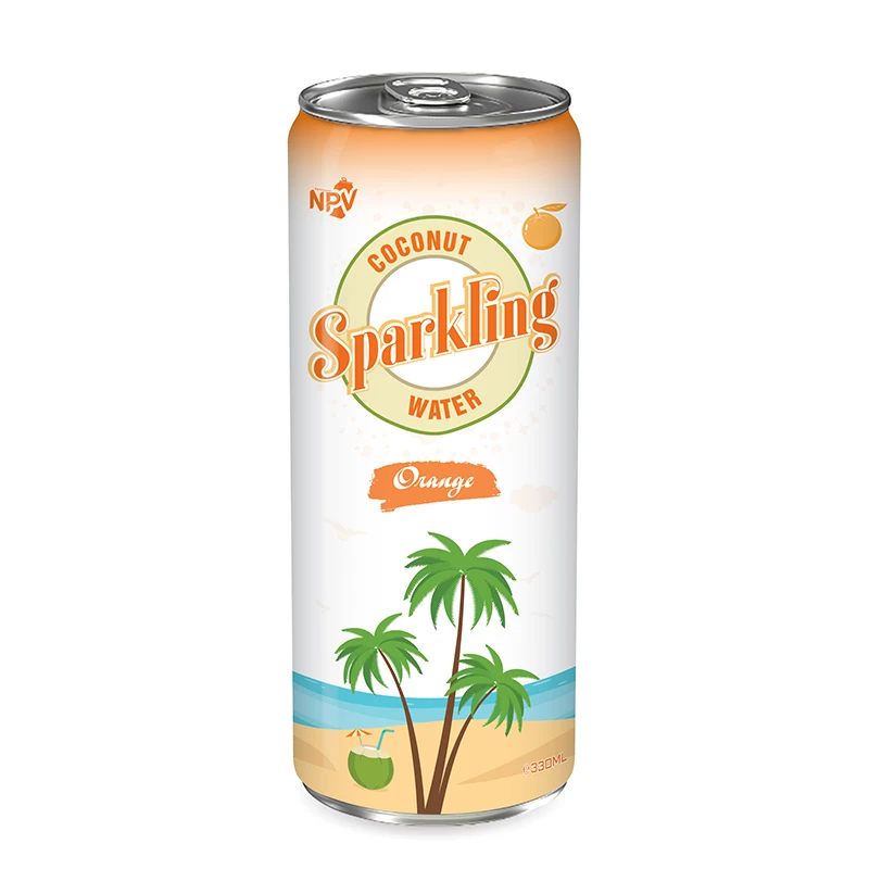 Hot Products 330ml Can Sparkling Coconut Water With Blueberry Flavor - OEM Beverage Company Company Price