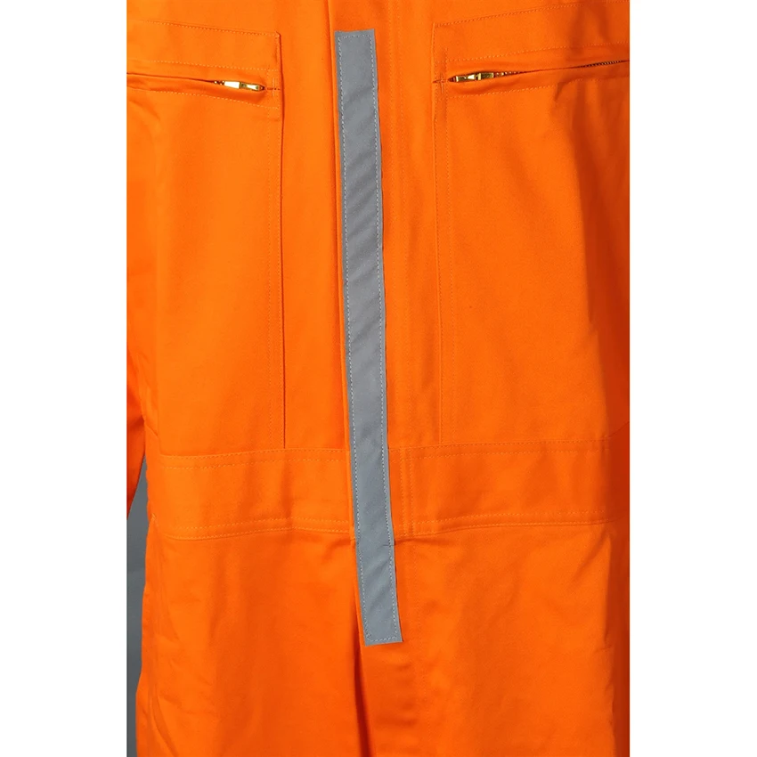 Светоотражающий хлопковый Защитный Рабочий комбинезон для мужчин с высокой видимостью и индивидуальным логотипом