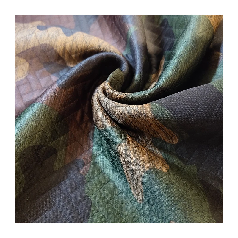  Камуфляжная поли набивная ткань 15% катионный полиэстер