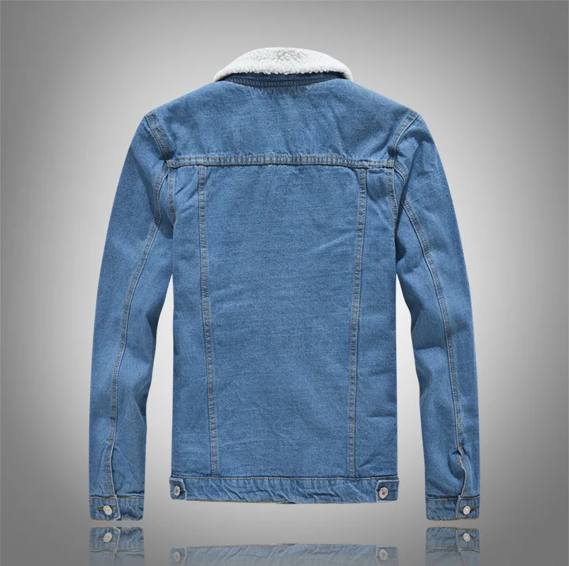 Fashion Classic Plus Size Mens Denim Jacket Wholesale Autumn Winter Casual Bomber Jacket North Face Jacket Printed Nonwoven 2pcs