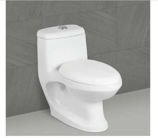 Ceramic One Piece Toilet Water Closet Top Quality White Modern Ceramic Toilet WC White Color Floor Mounted Siphon Flushing 220mm